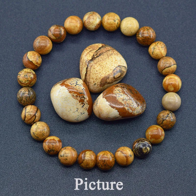 5A Natural Tiger Eye Bracelets Men Women Natural Stone