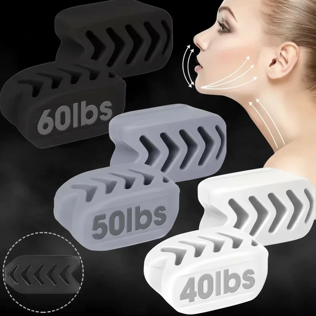 1/2pcs 40/50/60LBS Silicone Jaw Exerciser Ball