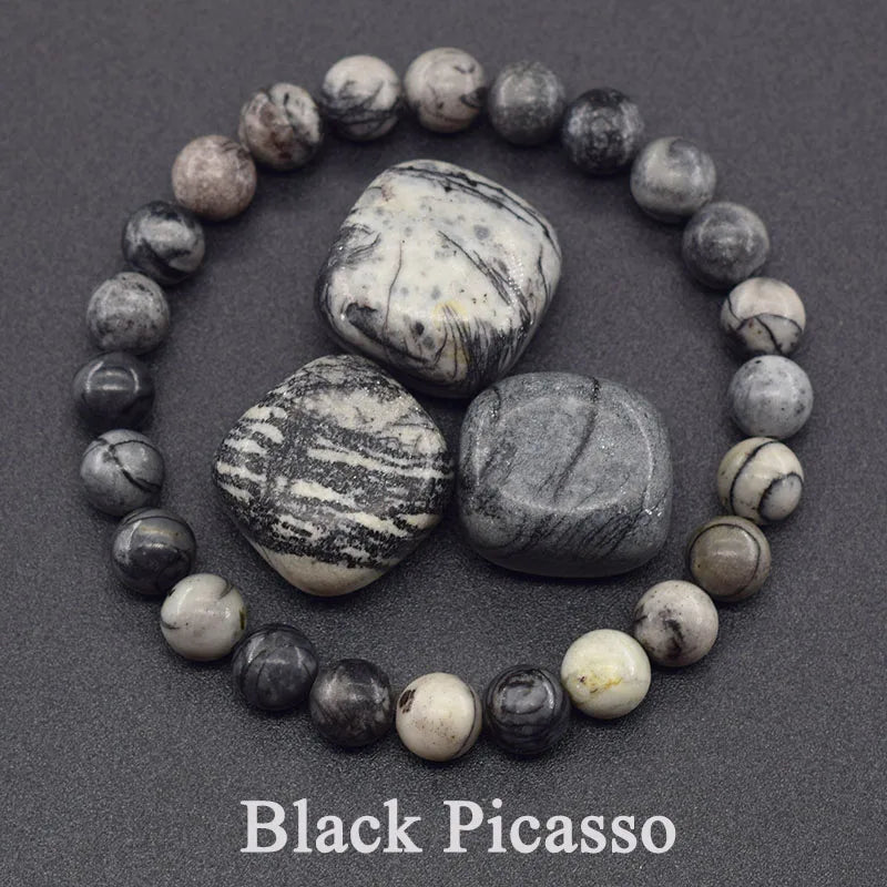 5A Natural Tiger Eye Bracelets Men Women Natural Stone