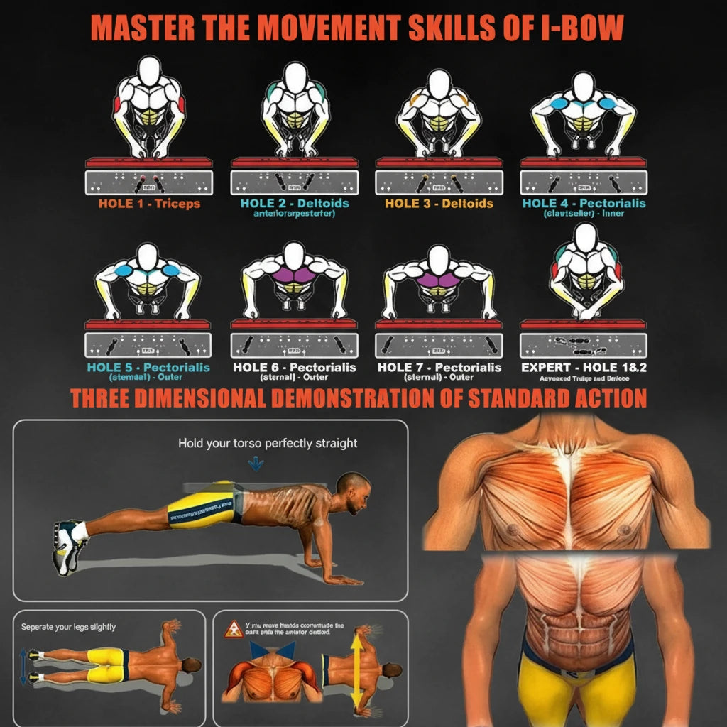 Tragbares multifunktionales Liegestützbrett-Set