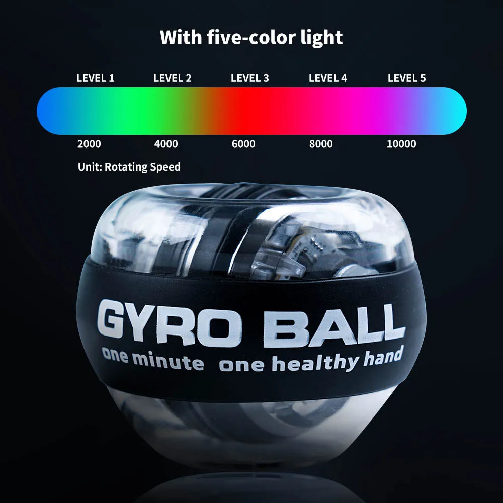 Power ball Wrist Trainer Ball Wrist Strengthener Gyro Self-Starting Forearm Trainer Gyro Ball for Strengthening Muscles