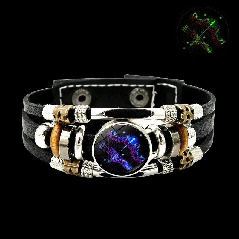 Constellations Luminous Leather Bracelet