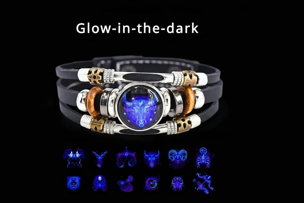 Constellations Luminous Leather Bracelet