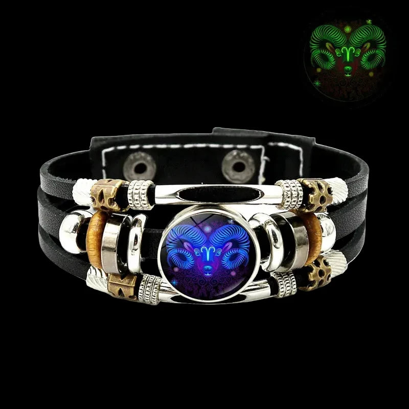 Constellations Luminous Leather Bracelet