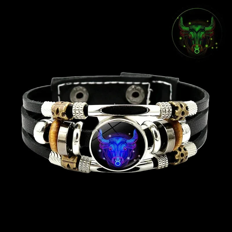 Constellations Luminous Leather Bracelet