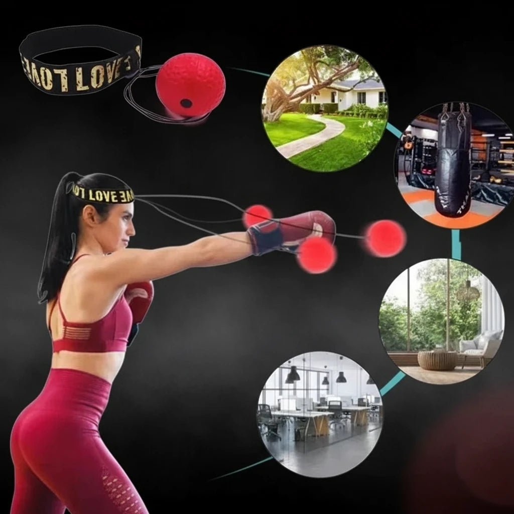 Headworn Speed Ball Boxing Magic Ball Reaction Ball Fight Training Coordination Ability Vent Fist Speed Precision Decompression