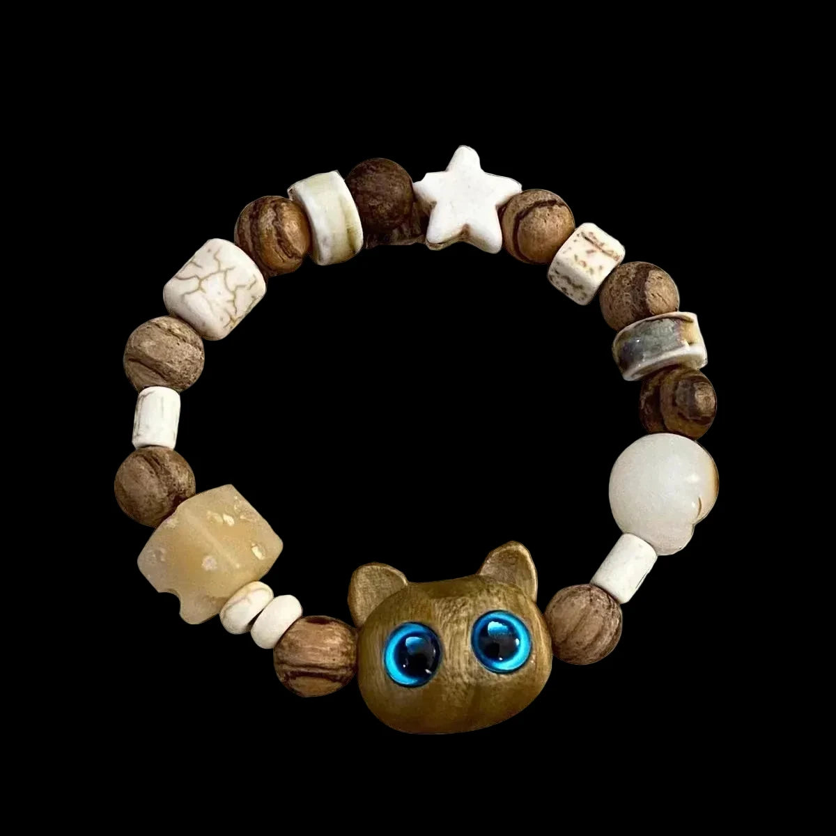 Matching Bracelets Couples Women Men Luminous Cute Cat Friendship Bracelet