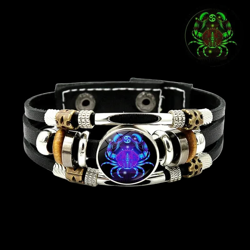 Constellations Luminous Leather Bracelet