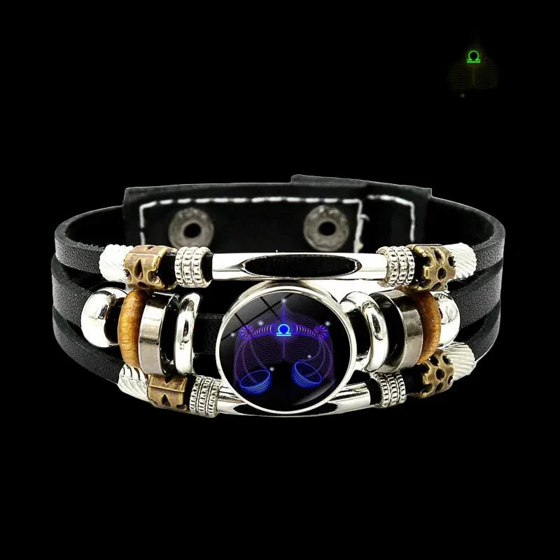Constellations Luminous Leather Bracelet