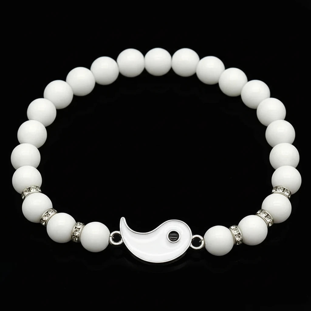 Best Friend Bracelets for 2 Matching Yin Yang Adjustable Cord Bracelet