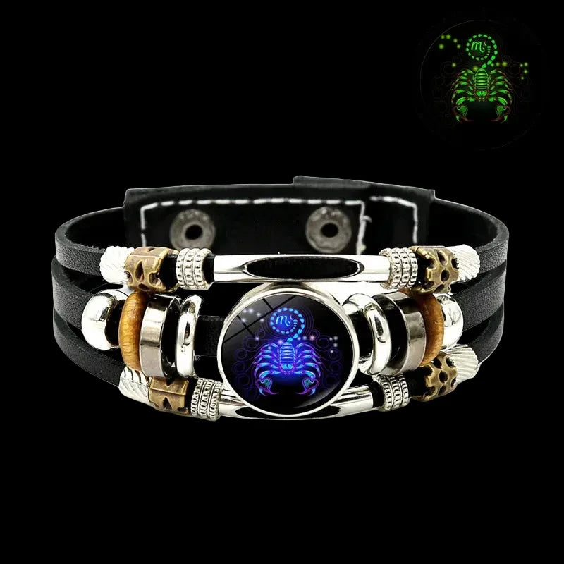 Constellations Luminous Leather Bracelet