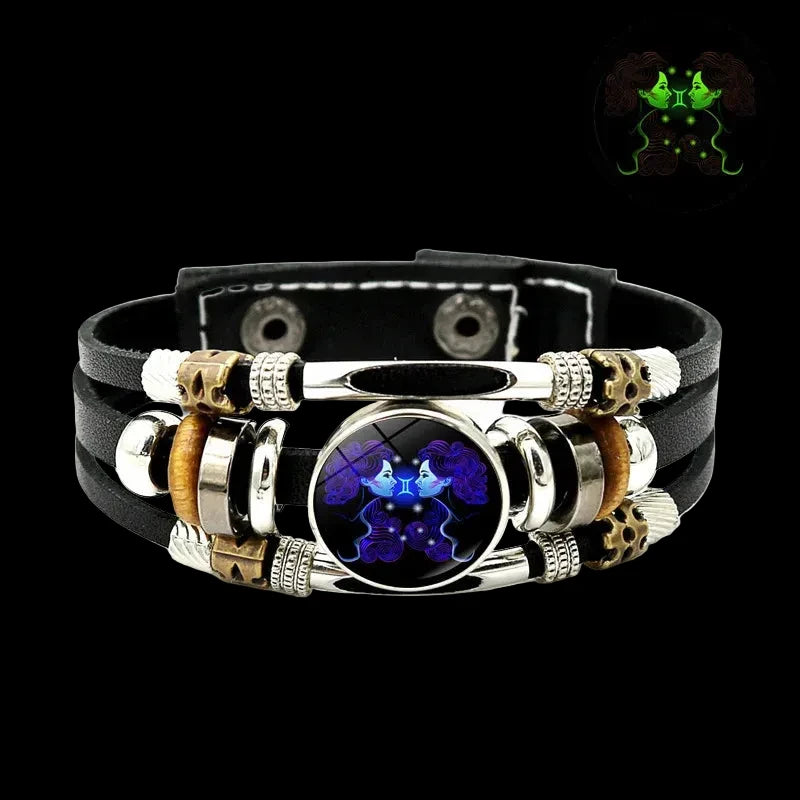 Constellations Luminous Leather Bracelet