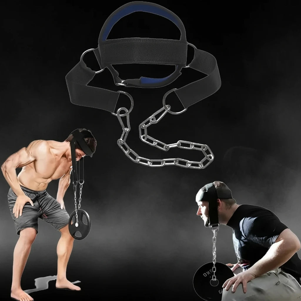 Head Neck Training Harness Body Strengh Exercise Cervical Spine Strap Adjustable Power Gym Fitness Weight Bearing Cap