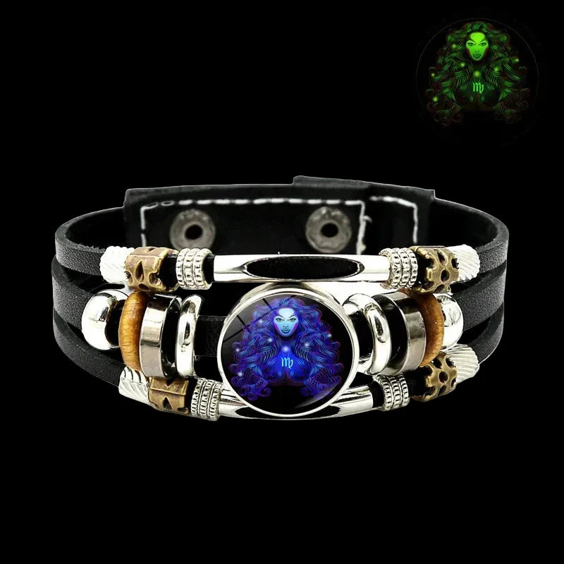 Constellations Luminous Leather Bracelet